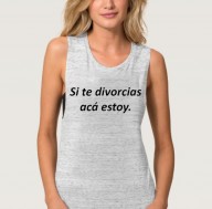 T-SHIRT SI TE DIVORCIAS ACA ESTOY FR1035