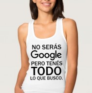 T-SHIRT NO SERAS GOOGLE... FR1040